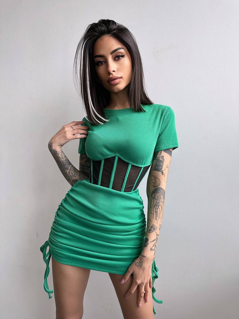 Сукня-міні з елементами корсету Довжину спідниці можна регулювати Сукня-міні з елементами корсету Довжину спідниці можна регулювати | PUSHKA SHOP