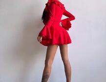 Сукня з з воланами на ґудзиках Сукня з з воланами на ґудзиках | PUSHKA SHOP