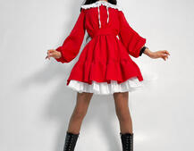 Платье со съёмным воротничком и подъюбником Платье со съёмным воротничком и подъюбником | PUSHKA SHOP