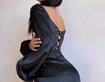 Атласний комплект: корсет + спідниця з драпіруванням Атласний комплект: корсет + спідниця з драпіруванням | PUSHKA SHOP