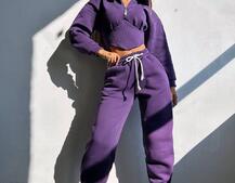 Комплект на флісі : худі з елементами корсету + штани Комплект на флісі : худі з елементами корсету + штани | PUSHKA SHOP