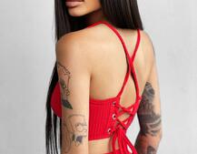 Трикотажный комплект: корсетный топ на косточках + леггинсы Трикотажный комплект: корсетный топ на косточках + леггинсы | PUSHKA SHOP