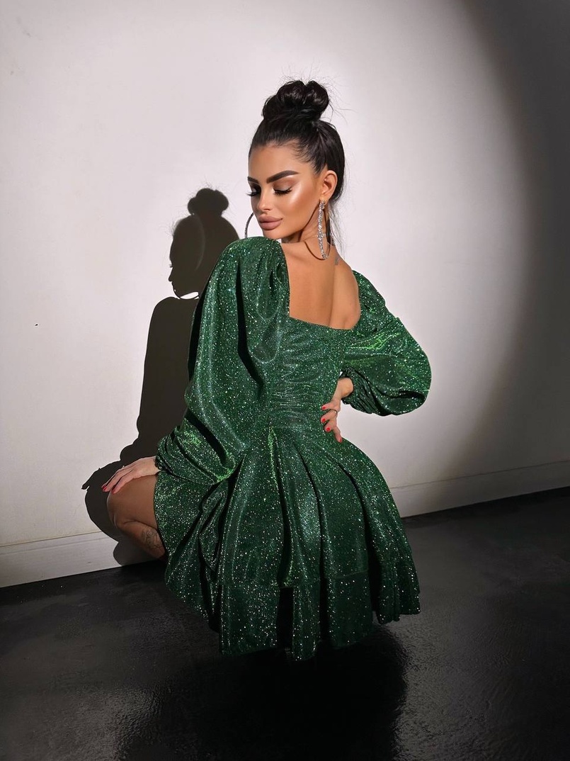 Сяюча корсетна сукня бюстьє з подвійною спідницею  | PUSHKA SHOP