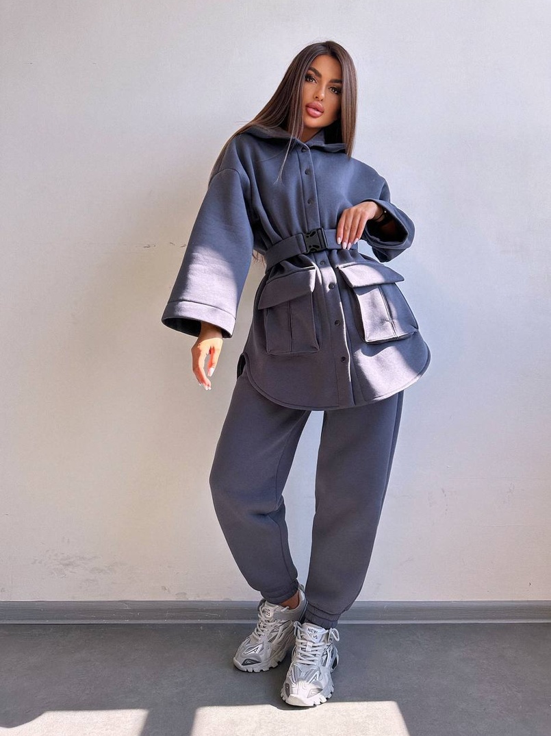 Комплект: тепла сорочка на кнопках + джоггери | PUSHKA SHOP