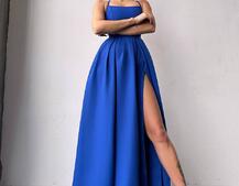 Сукня максі зі шнурівкою на спинці Сукня максі зі шнурівкою на спинці | PUSHKA SHOP