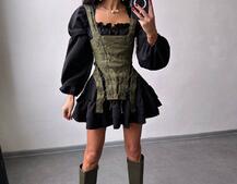 Комплект: сукня + корсет  | PUSHKA SHOP