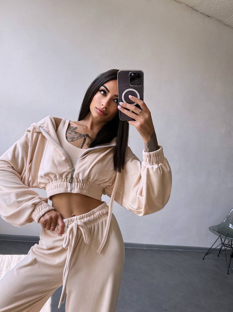 Велюровий комплект трійка  | PUSHKA SHOP