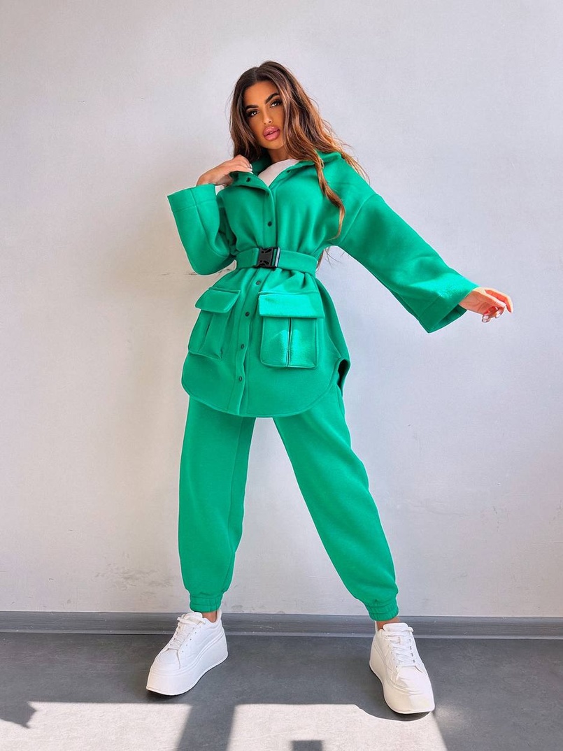 Комплект: тепла сорочка на кнопках + джоггери | PUSHKA SHOP