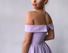 Сукня максі з відкритими плечима  | PUSHKA SHOP