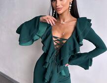 Сукня з воланами  | PUSHKA SHOP