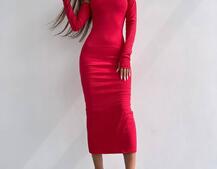 Облягаюча сукня міді з чашками з ефектом push up | PUSHKA SHOP