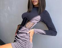 Сукня-міні  з елементами корсету  Довжину спідниці можна регулювати  | PUSHKA SHOP