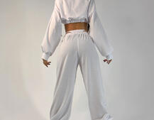 Трикотажный костюм с корсетными элементами и имитацией трусиков   | PUSHKA SHOP