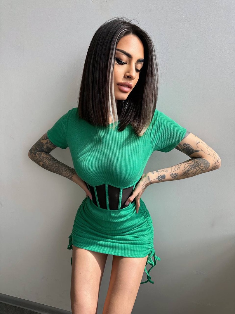 Сукня-міні з елементами корсету Довжину спідниці можна регулювати Сукня-міні з елементами корсету Довжину спідниці можна регулювати | PUSHKA SHOP