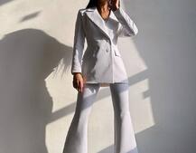 Костюм: піджак на підкладці, штани кльош+ жилет  | PUSHKA SHOP