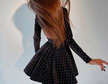 Бархатное платье с золотистым напылением  | PUSHKA SHOP