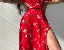 Платье миди со шнуровкой на спинке  Платье миди со шнуровкой на спинке  | PUSHKA SHOP