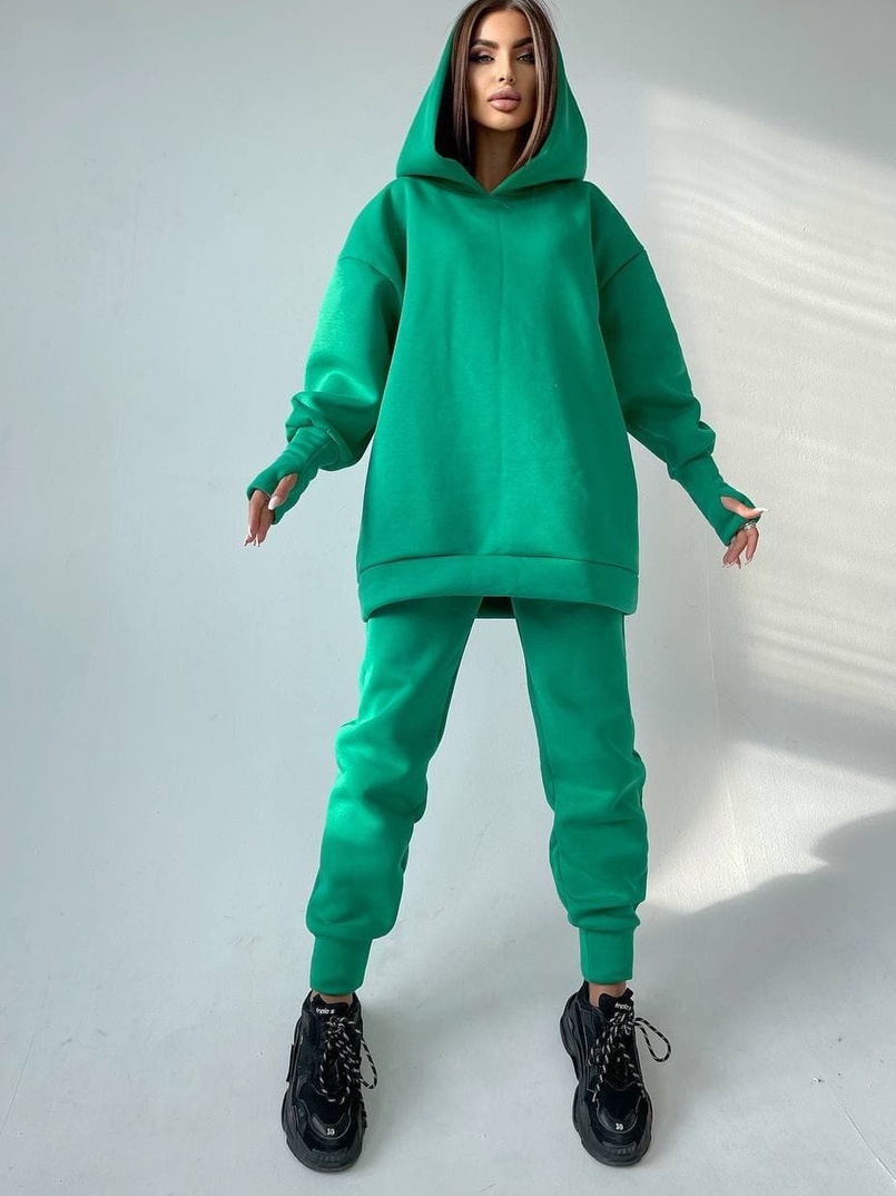 Тёплый комплект: худи + спортивные штаны Тёплый комплект: худи + спортивные штаны | PUSHKA SHOP