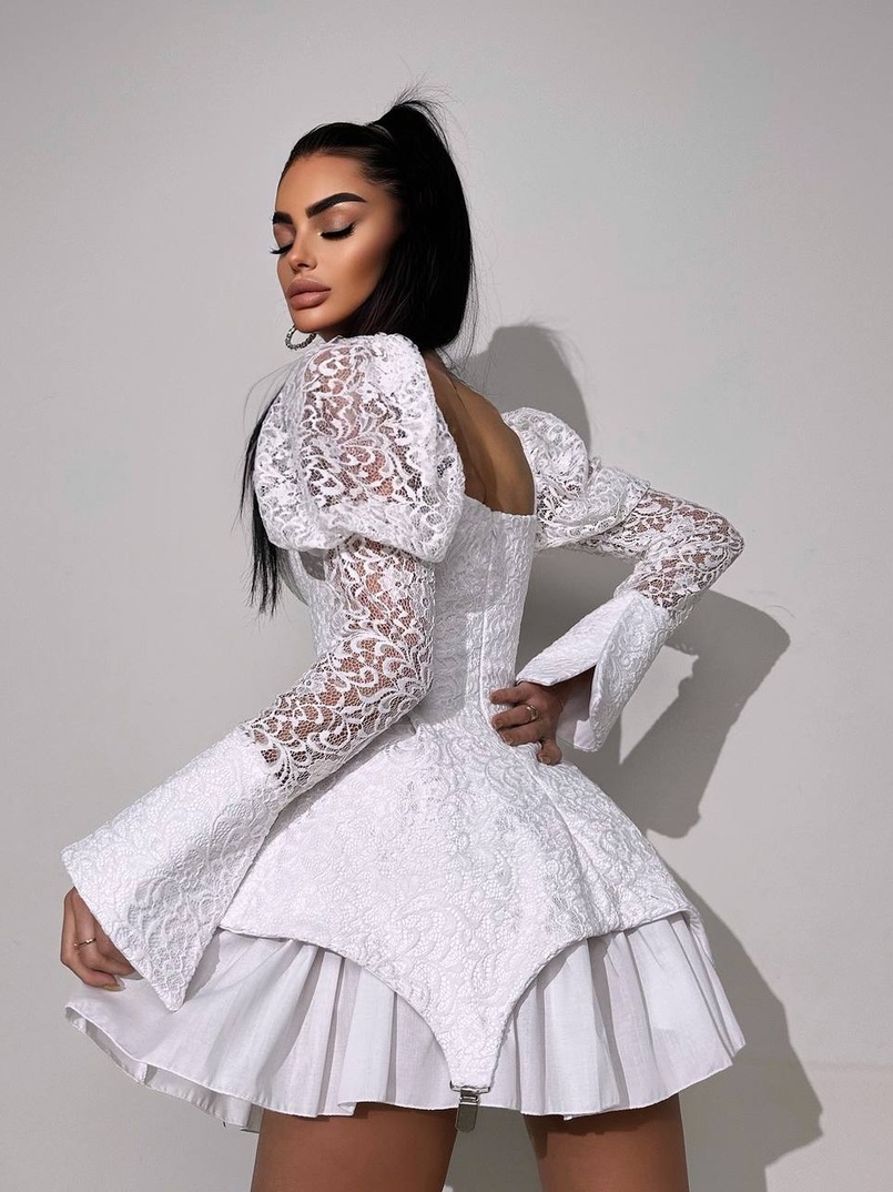 Мереживна сукня з чашечками Мереживна сукня з чашечками | PUSHKA SHOP