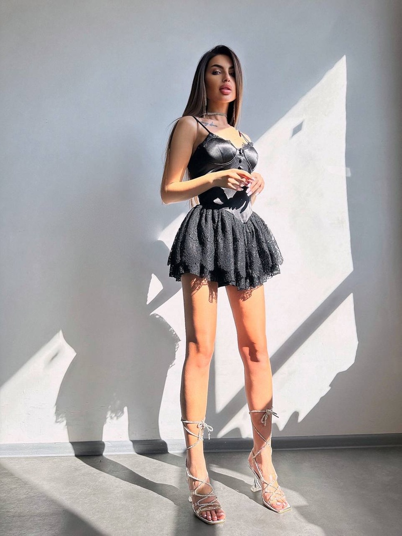 Атласний ромпер бюстьє  | PUSHKA SHOP