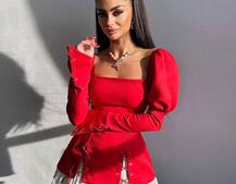 Сукня з об'ємними рукавами + спідниця з воланами Сукня з об'ємними рукавами + спідниця з воланами | PUSHKA SHOP