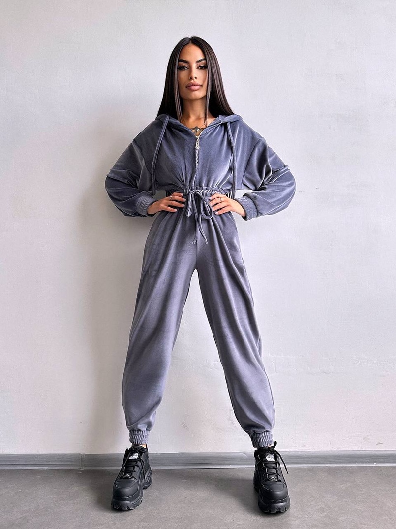 Велюровий комбінезон   | PUSHKA SHOP