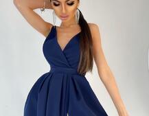 Платье макси с разрезом на юбке и запахом на груди   | PUSHKA SHOP