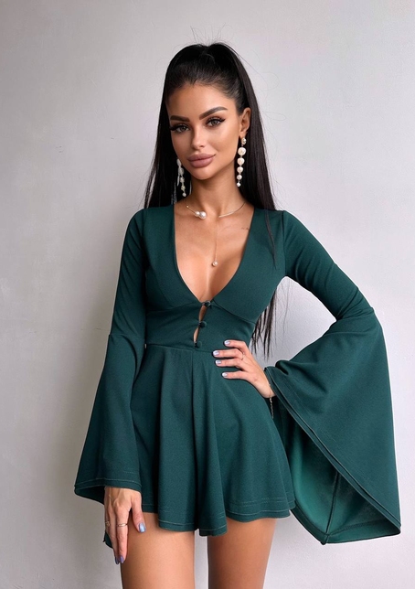 Ромпер з розкльошеними рукавами  | PUSHKA SHOP