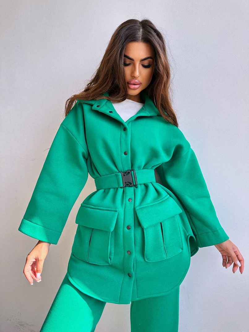 Комплект: тепла сорочка на кнопках + джоггери | PUSHKA SHOP