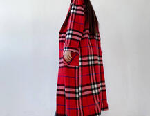 Кашемировое пальто в клетку на подкладке Кашемировое пальто в клетку на подкладке | PUSHKA SHOP