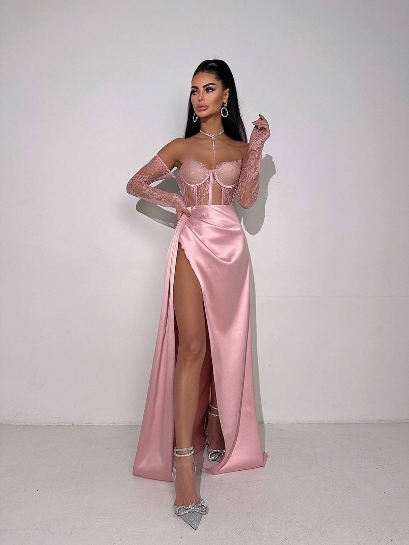 Комплект: мереживний корсет  +  спідниця максі   | PUSHKA SHOP