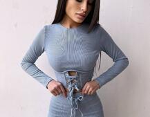 Трикотажний комплект: корсетний топ + легінси | PUSHKA SHOP