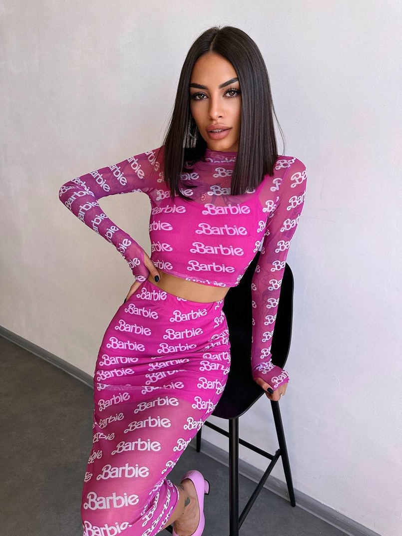 Комплект: топ + спідниця міді   Комплект: топ + спідниця міді   | PUSHKA SHOP