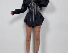 Приталена сорочка + корсет декорований стразами Ручна робота Приталена сорочка + корсет декорований стразами Ручна робота | PUSHKA SHOP