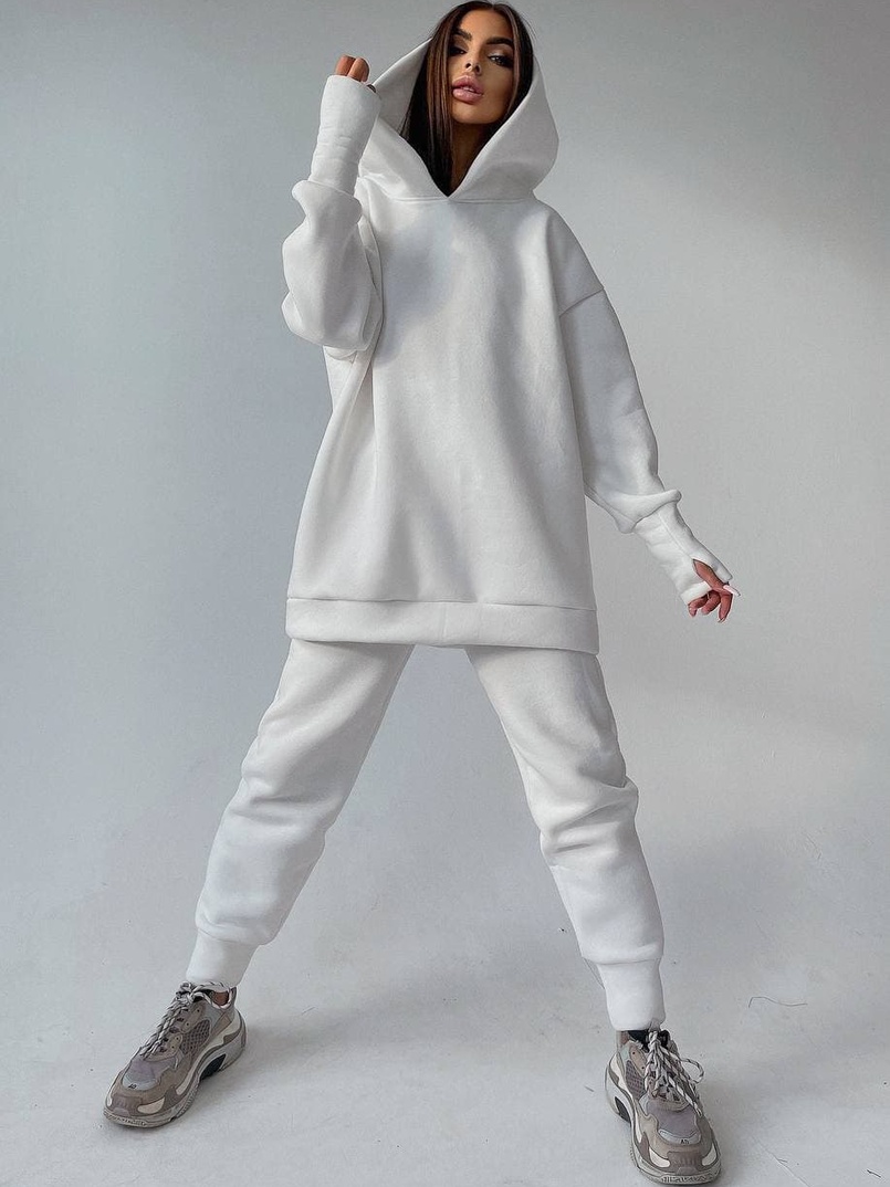 Тёплый комплект: худи + спортивные штаны Тёплый комплект: худи + спортивные штаны | PUSHKA SHOP