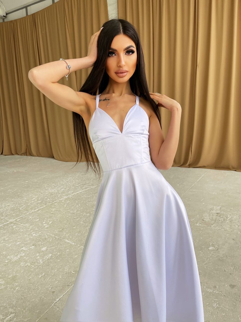 Платье-миди с корсетным верхом Платье-миди с корсетным верхом | PUSHKA SHOP