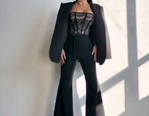 Комплект: піджак + комбінезон кльош  | PUSHKA SHOP