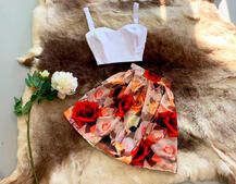 Цветочная юбка в складку Цветочная юбка в складку | PUSHKA SHOP