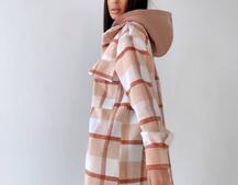 Кашемировая рубашка в клетку с капюшоном Кашемировая рубашка в клетку с капюшоном | PUSHKA SHOP