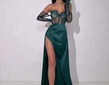 Комплект: мереживний корсет  +  спідниця максі   | PUSHKA SHOP