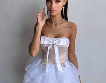 Комплект: корсет + пишна спідниця міні Комплект: корсет + пишна спідниця міні | PUSHKA SHOP