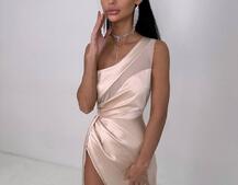 Атласна сукня максі  | PUSHKA SHOP