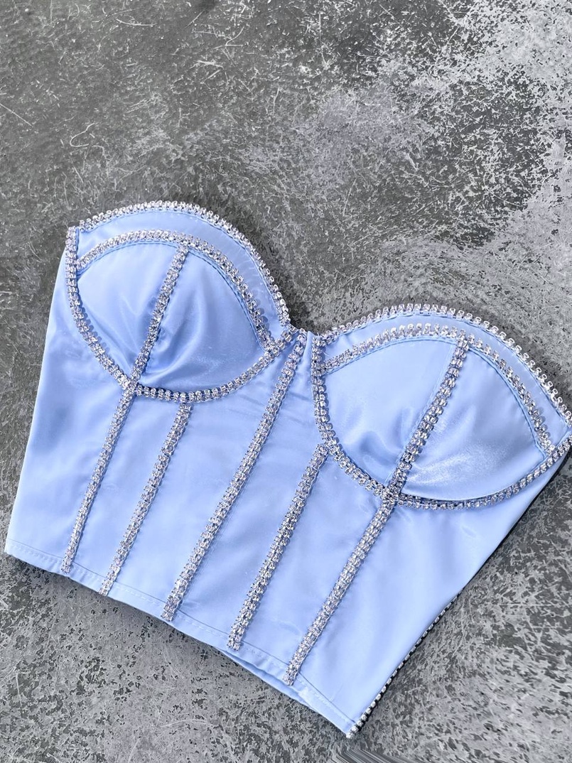 корсет декорований стразами | PUSHKA SHOP