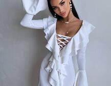 Сукня з воланами  | PUSHKA SHOP