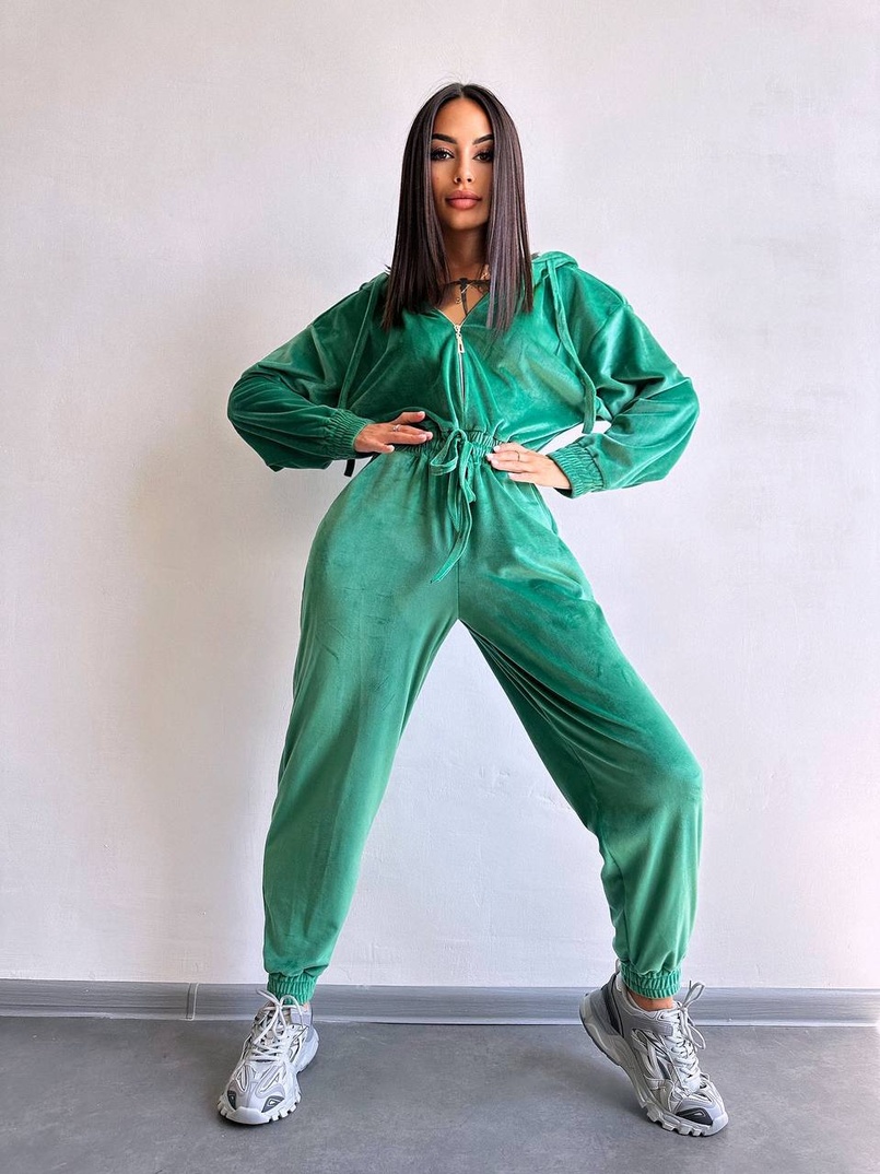 Велюровий комбінезон   | PUSHKA SHOP