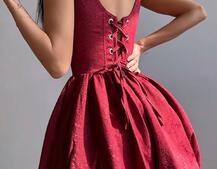 Корсетна сукня с пишною спідницею-балоном | PUSHKA SHOP